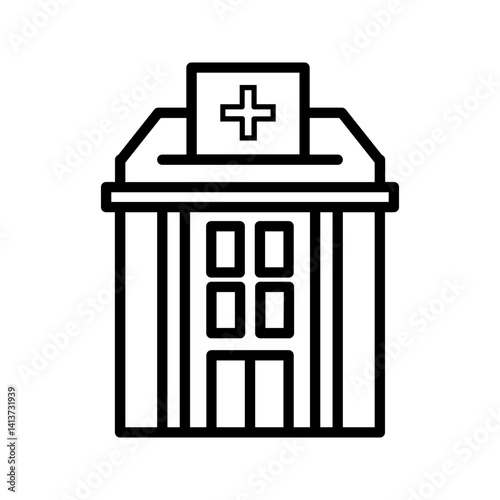 hospital building icon