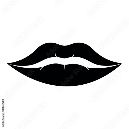lips sign symbol vector glyph color icon	
