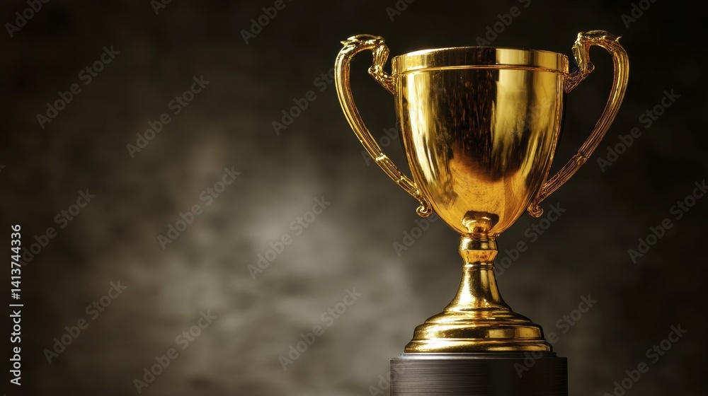 Golden trophy on a pedestal symbol of suc-4 - success honor show