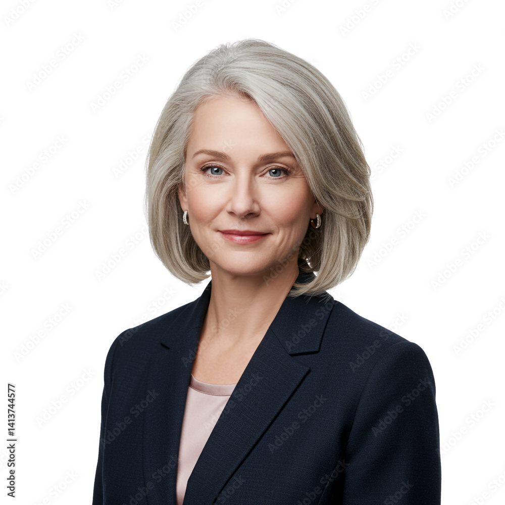 Smiling Caucasian Businesswoman with Gray Hair Cheerful Professional Executive Happy Corporate Leadership Positive Smiling Caucasian Businesswoman with Gray Hair Cheerful Professional Executive Happy Corporate Leadership Positive