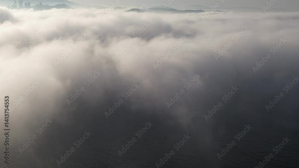 Balneario camboriu sob nuvens em santa catarina Brazil 