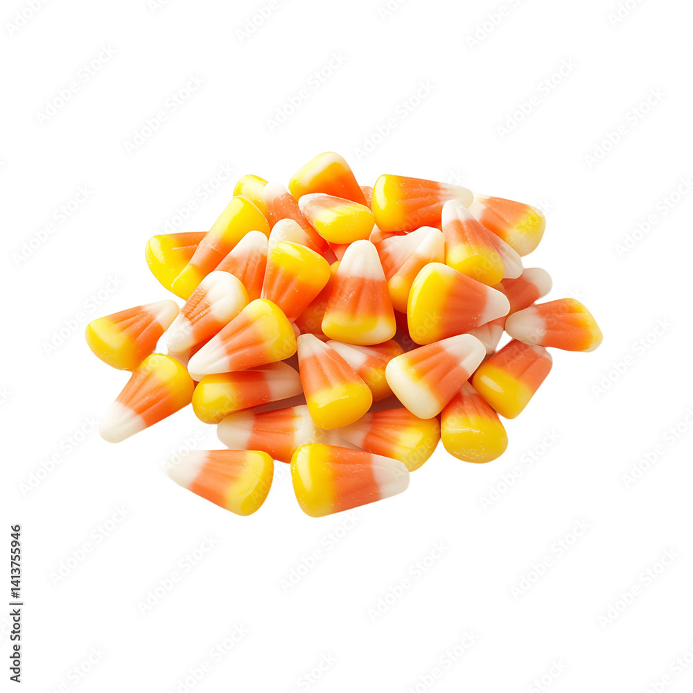 Fototapeta premium Mixed Corn Ears on White Background