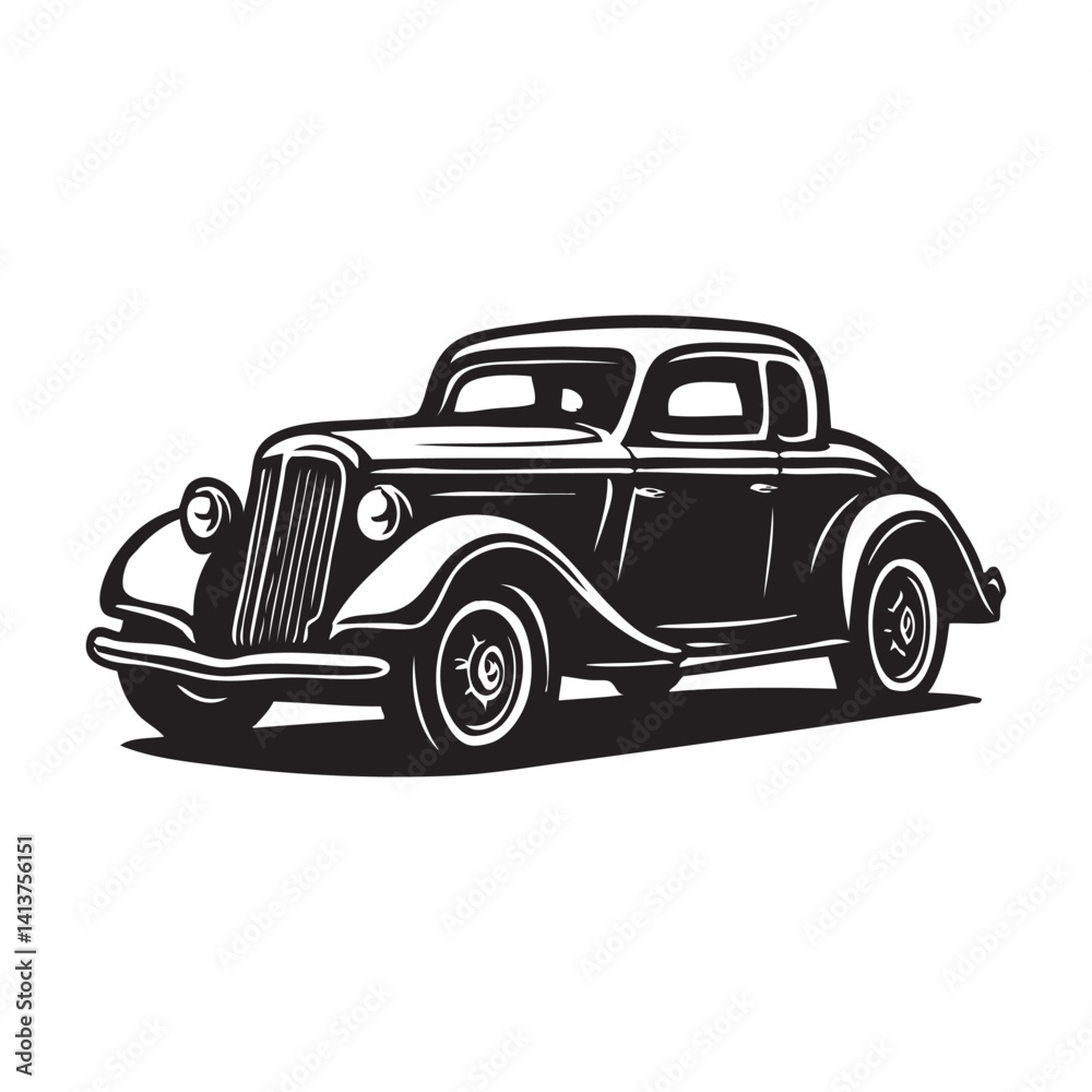 Obraz premium retro car vector