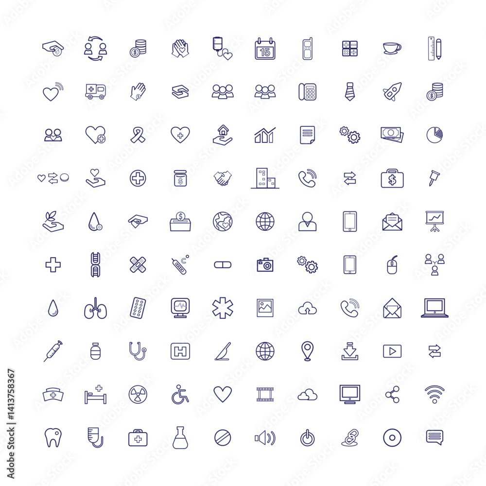 Stakeholder Management icon set with stakeholder, engagement, communication, collaboration, relationship, trust, influence, feedback, mapping, prioritization icon. Simple flat vector Stakeholder Management icon set with stakeholder, engagement, communication, collaboration, relationship, trust, influence, feedback, mapping, prioritization icon. Simple flat vector