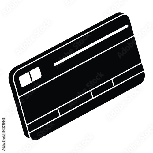 Isolated Credit Card on White Background