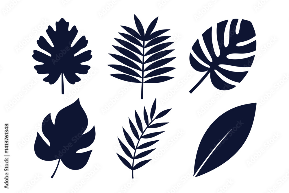 Fototapeta premium set of leaves