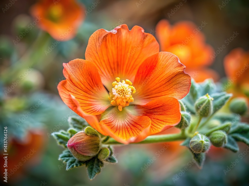 Sphaeralcea Remota Wildflower Closeup Nature Photography Sphaeralcea Remota Wildflower Closeup Nature Photography