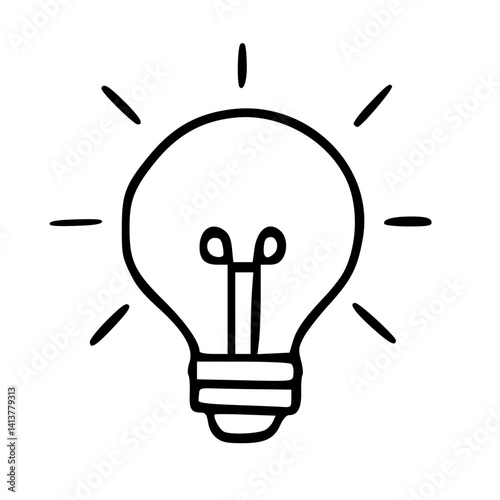 Lightbulb Doodle: Idea and Innovation
