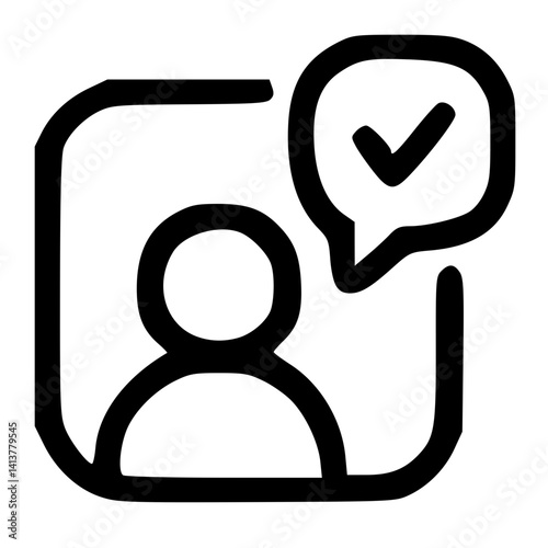 User Profile with Checkmark Icon