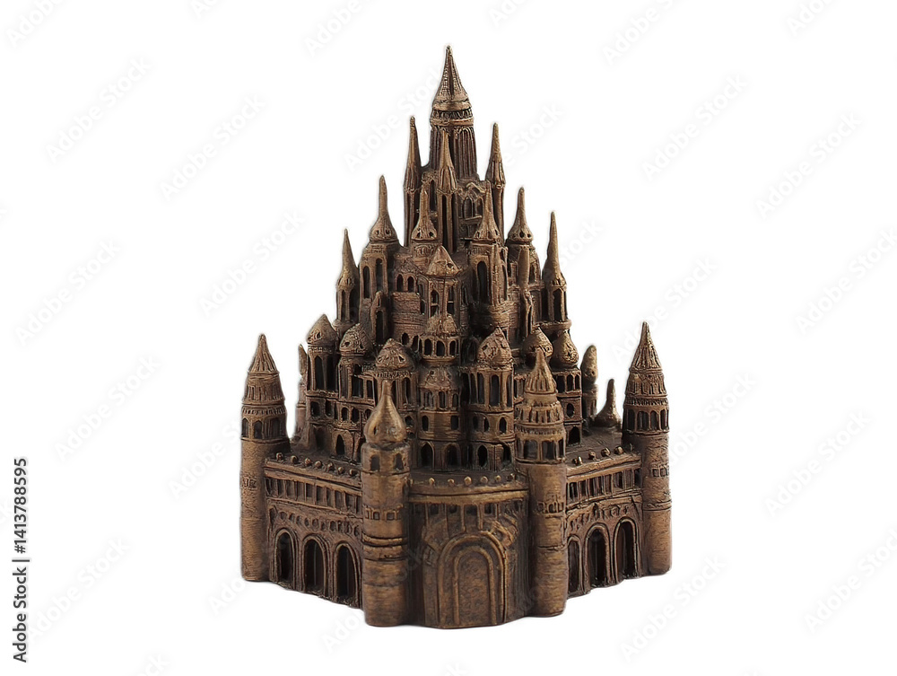 Obraz premium Miniature Architectural Landmark Replica in Compressed Scale Design