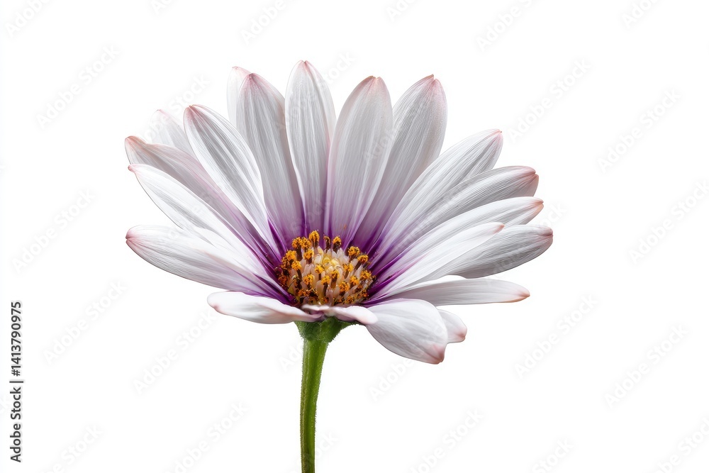 Elegant White Osteospermum Daisy: A Delicate Floral Study Elegant White Osteospermum Daisy: A Delicate Floral Study