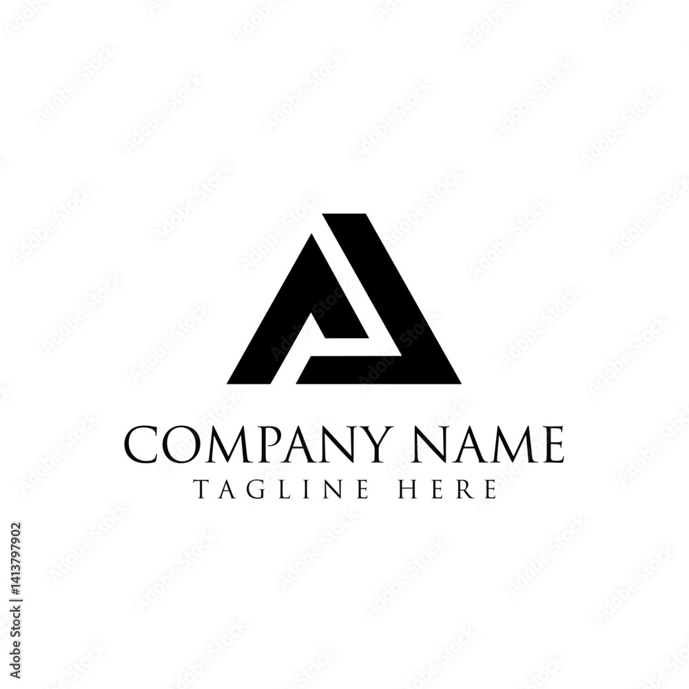 Letter A basic logo design Letter A basic logo design