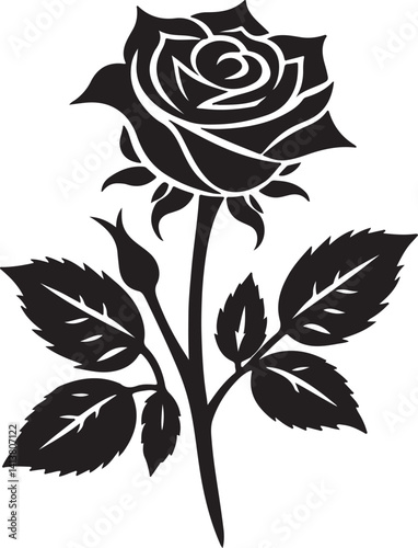 Ross high quality black silhouette image