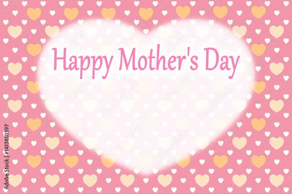 母の日ハートの可愛いカード5