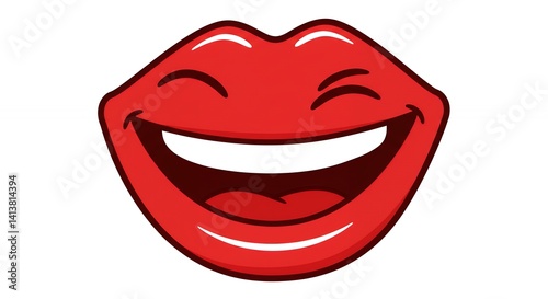 Wallpaper Mural Happy smiling mouth illustration Torontodigital.ca