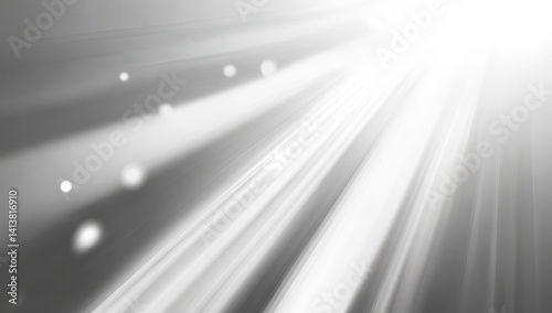 Abstract grayscale light rays