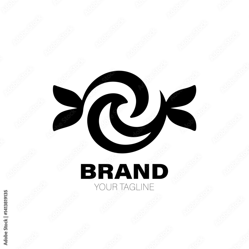 Obraz premium Candy Logo. Candy Logo Design. Candy Logo Brand. Candy Logo Vector Design Isolated on White Background