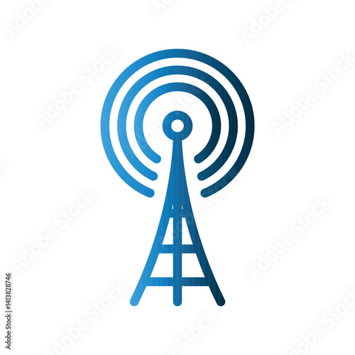 Signal Tower icon design template