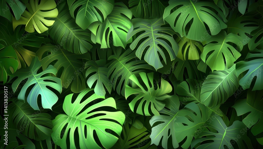 Lush tropical foliage (1) Lush tropical foliage (1)