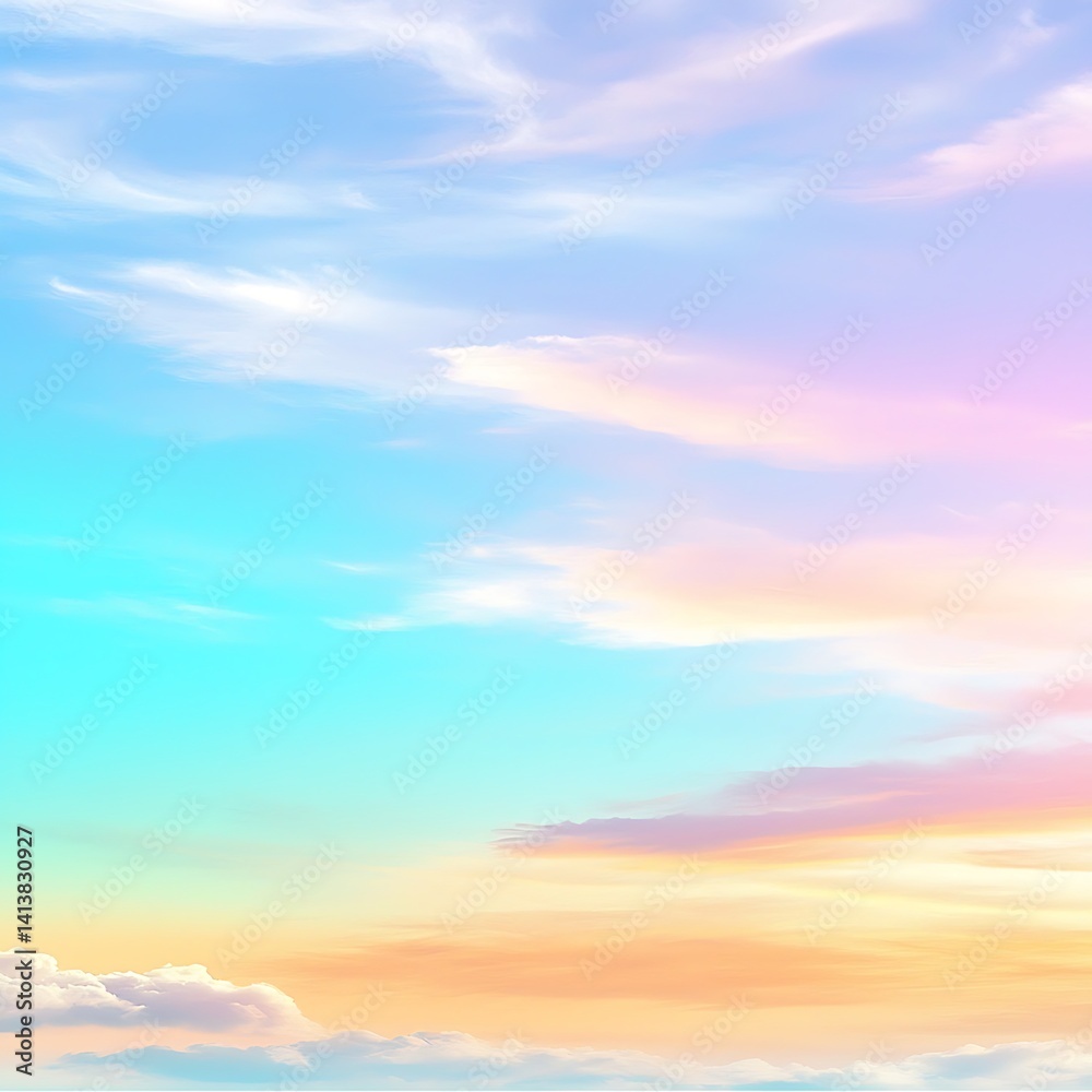 Obraz premium Pastel Sky Cloudscape (2)