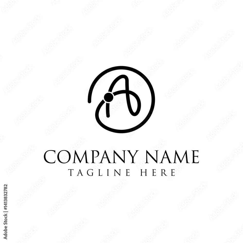 Fototapeta premium Logo letter A design