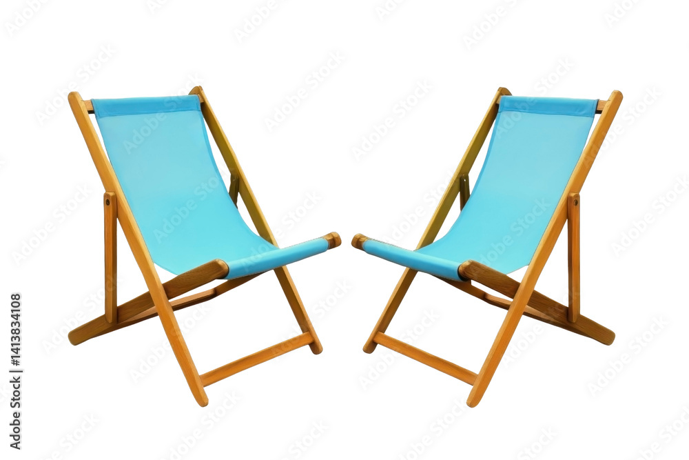 Front view of beach chairs, isolated background. Front view of beach chairs, isolated background.