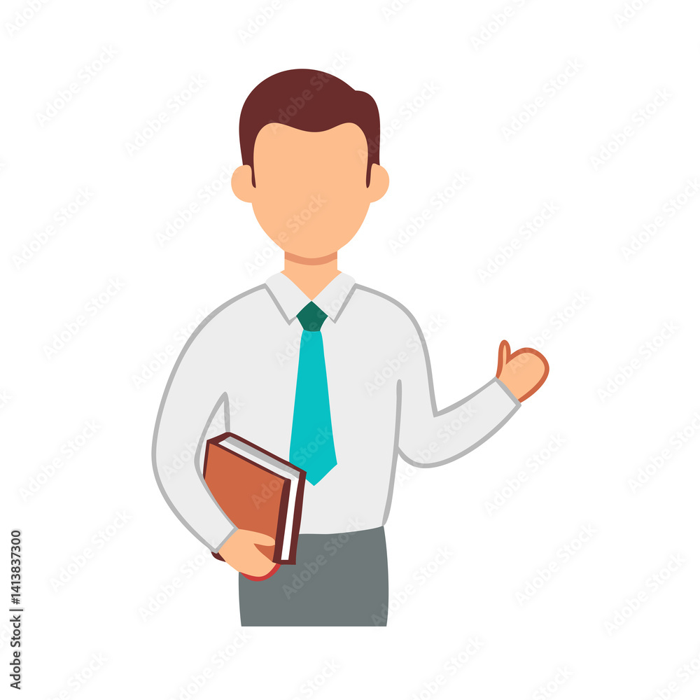 Teacher Character Icon Teacher Character Icon