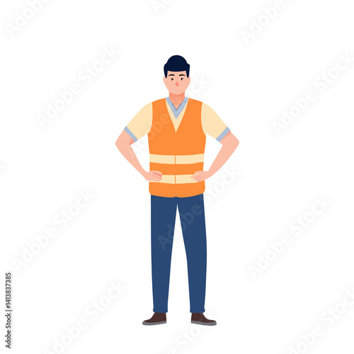 Warehouse Worker Illustration