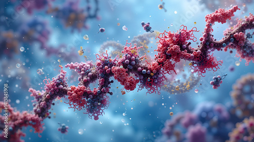 CYP2D6 liver enzyme molecule, illustration