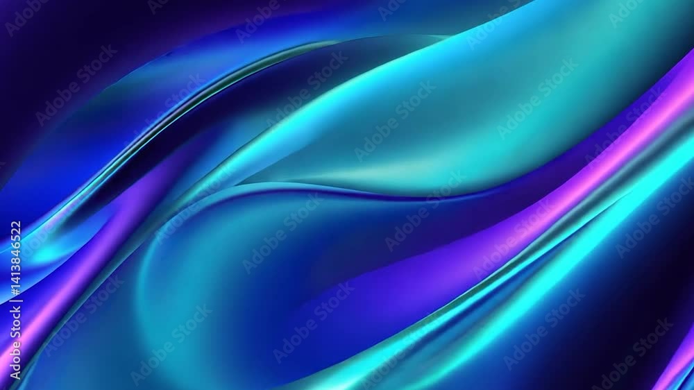 Abstract Blue Liquid Flow Abstract Blue Liquid Flow