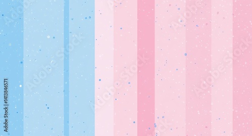 Abstract background with a pastel pink and blue gradient, dots, and stripes 