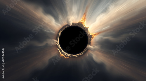 a black hole in the center of a black hole