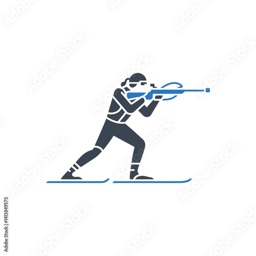 Biathlon Shooting Icon