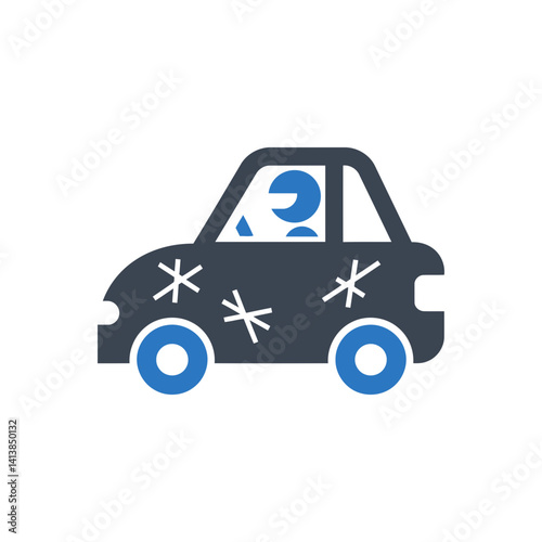 Car accident icon