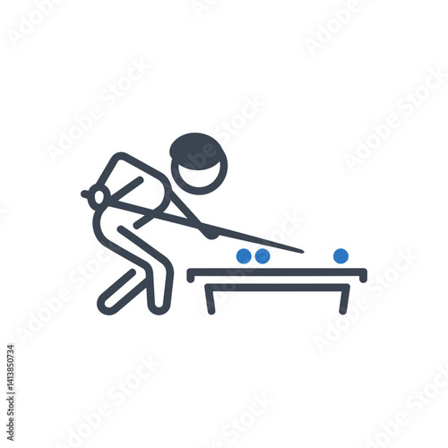 Pool Player Icon