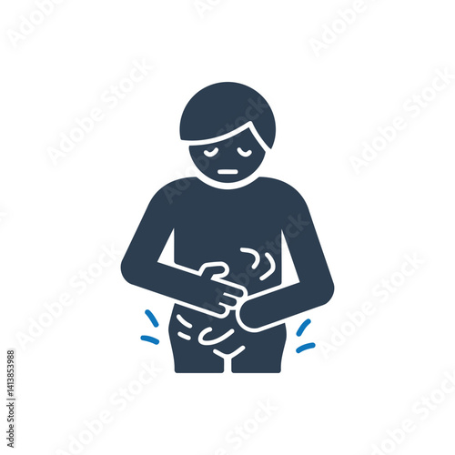 Person Stomach Pain Icon