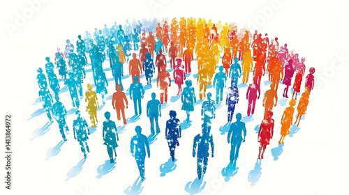 customer base is divided by demographics or behavior.