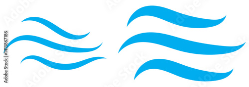 Wind blowing line icon. Windy, storm, breeze weather symbol. Swirl cloud for motion design.  Eps 10