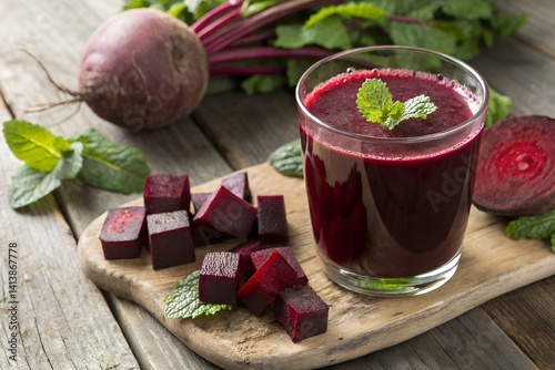 Earthy Elegance: Fresh Beetroot Elixir.