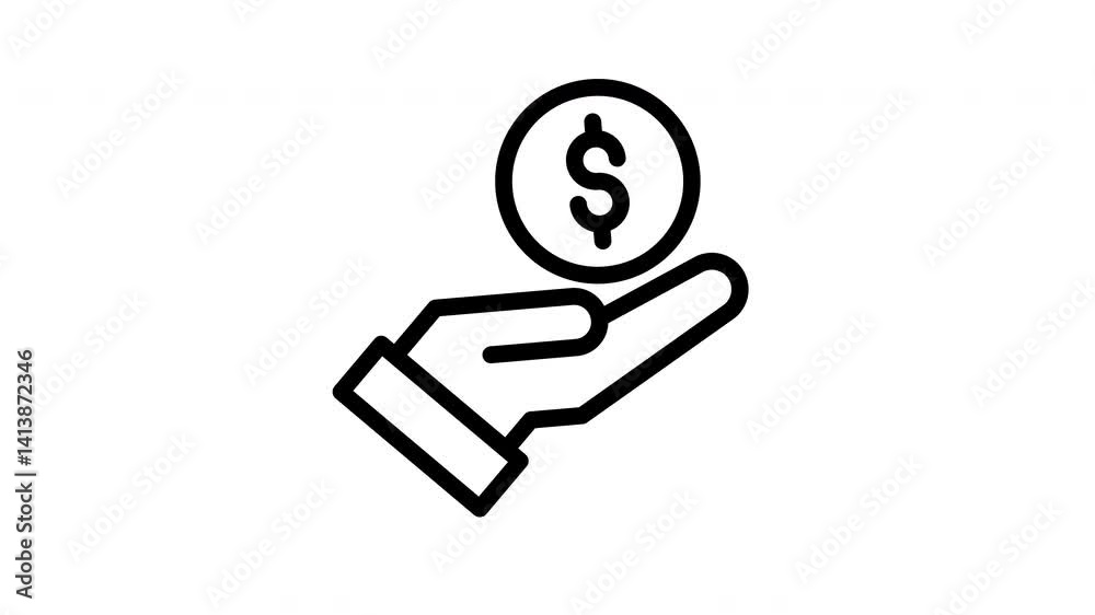 dividend animated icon dividend animated icon