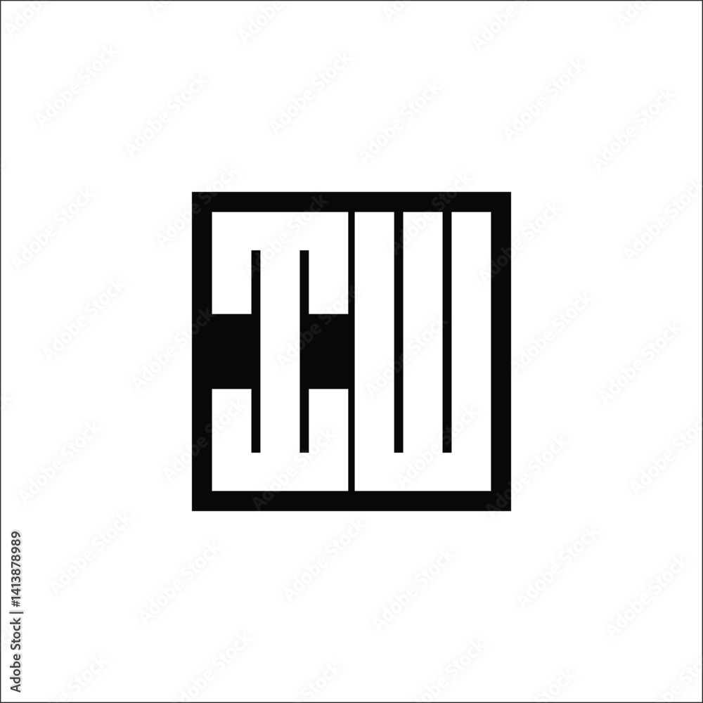 Modern Letter Combination Logo - Minimalistic Design Modern Letter Combination Logo - Minimalistic Design