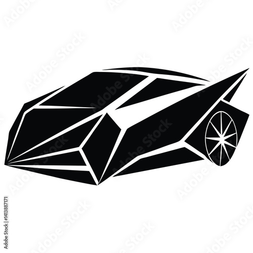 Concept Car With Sharp Futuristic Angles