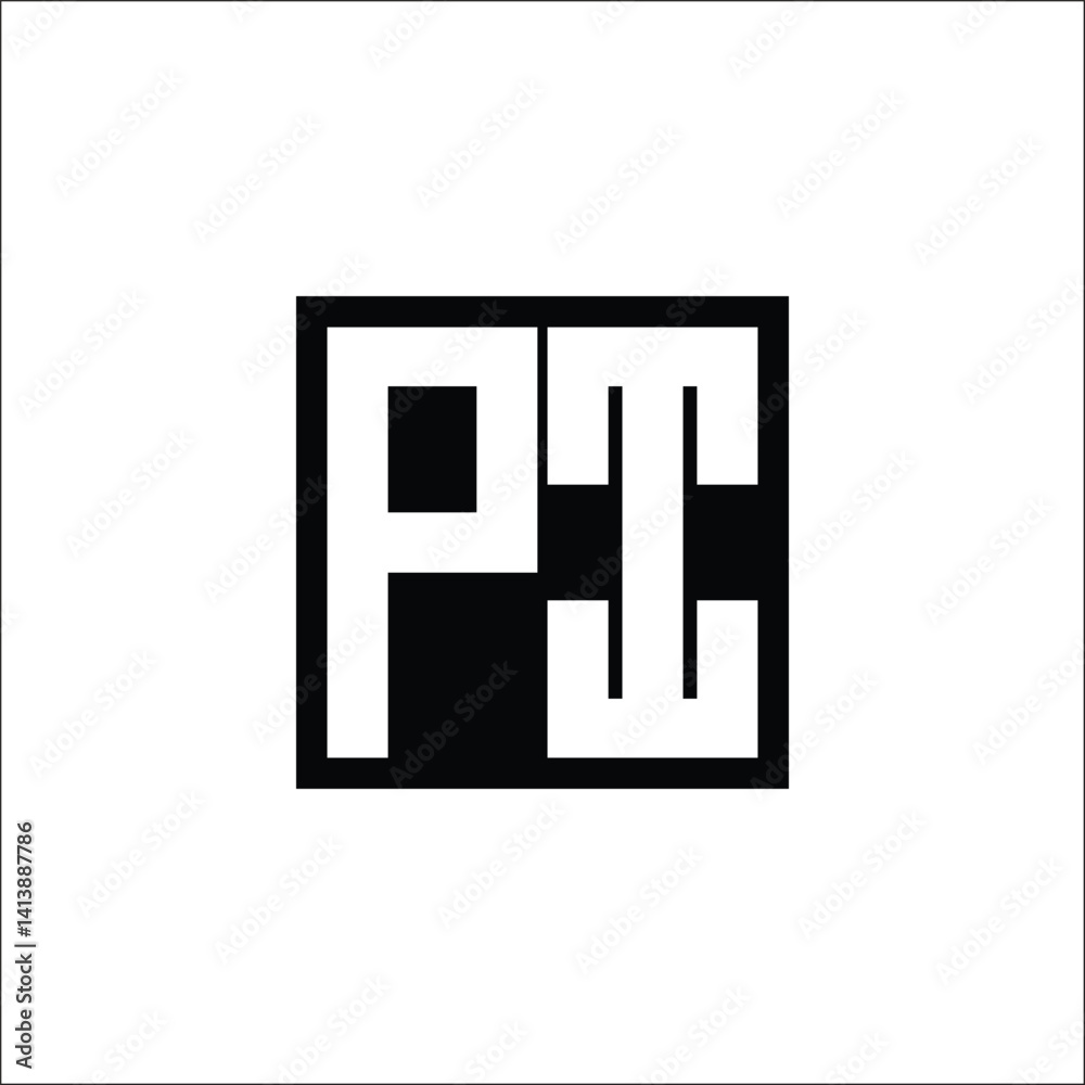 Modern Letter Combination Logo - Minimalistic Design Modern Letter Combination Logo - Minimalistic Design
