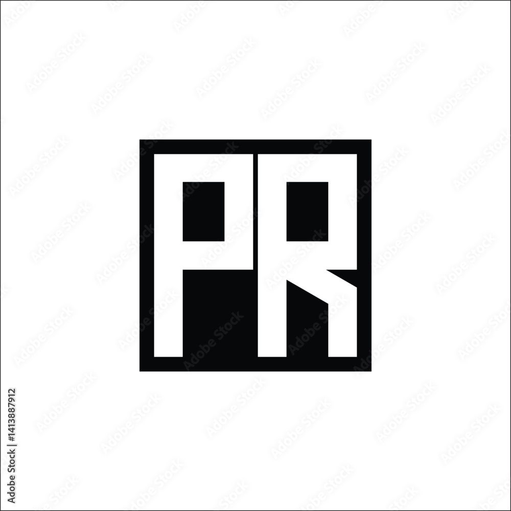 Modern Letter Combination Logo - Minimalistic Design