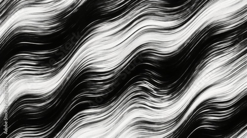 Black and white monochrome abstract grainy gradient liquid flow texture noise overlay, modern designs background, edgy, minimalistic, nostalgic graphic use 