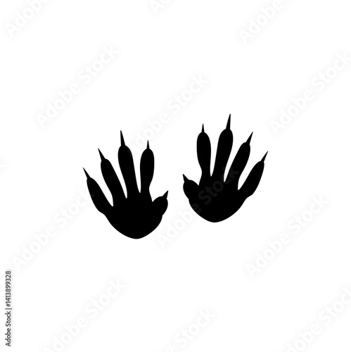 Animal footprints icon