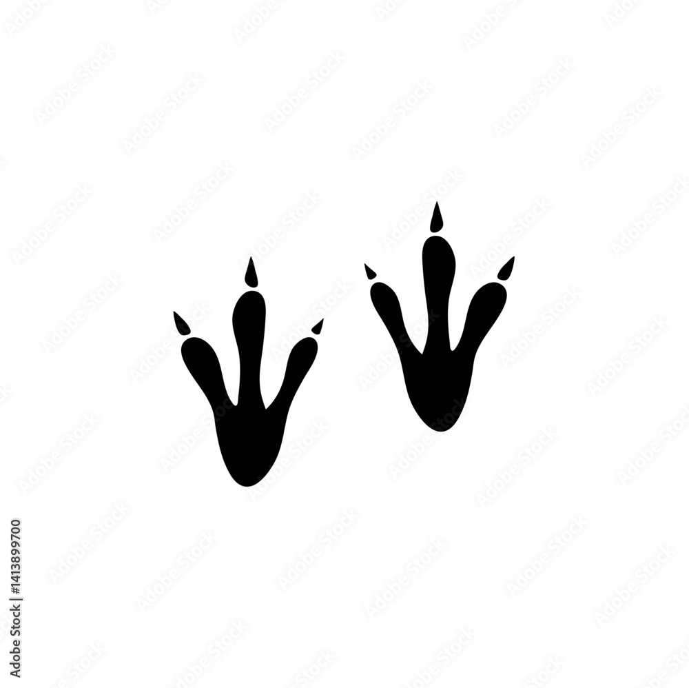 Fototapeta premium Animal footprints icon
