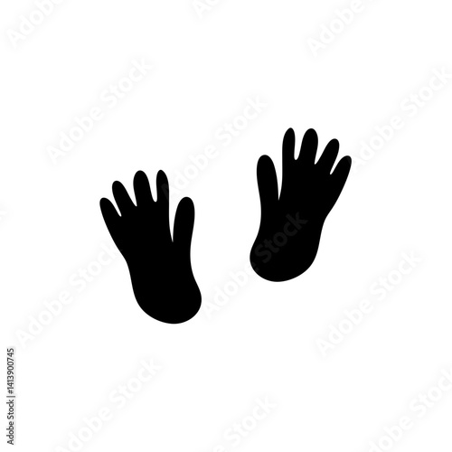 Animal footprints icon