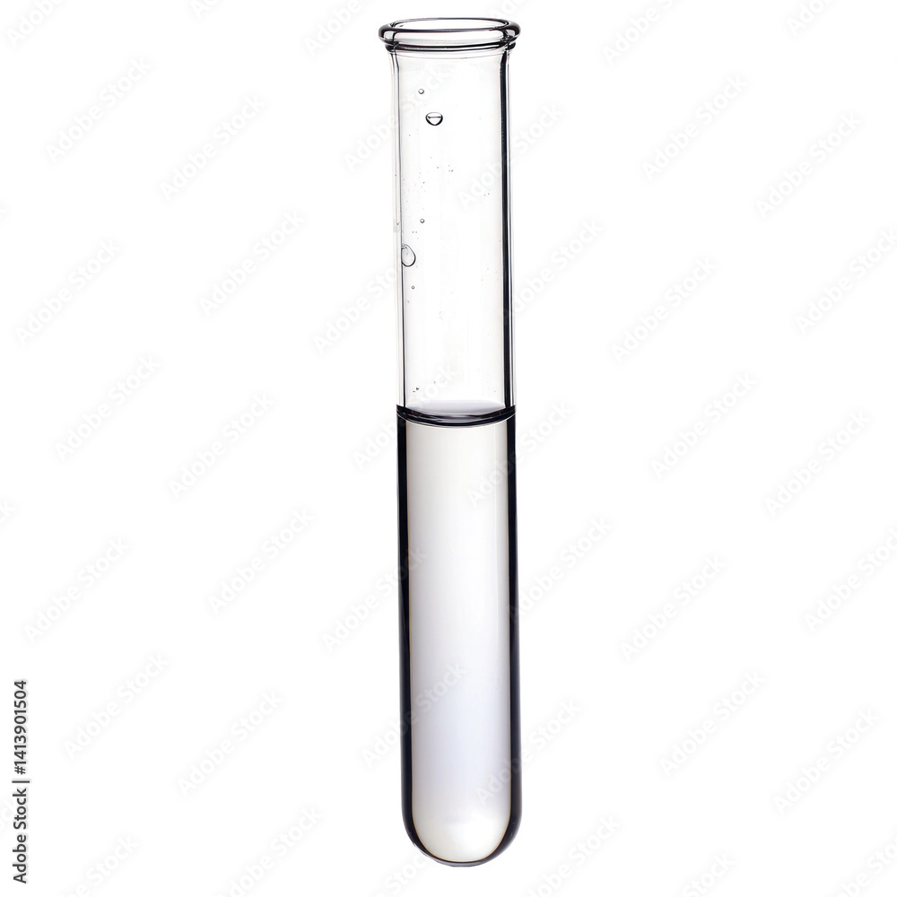 A Test tube with liquid isolate on transparent background A Test tube with liquid isolate on transparent background