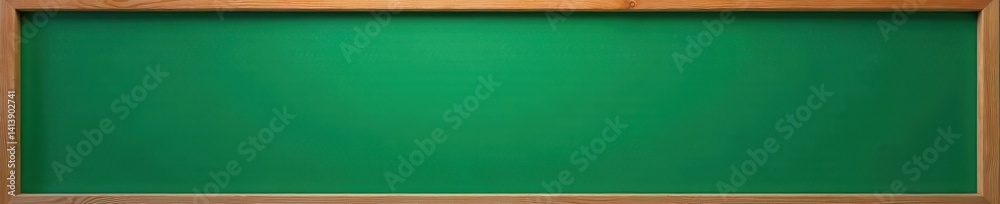 Fototapeta premium Elegant green chalkboard, wooden frame, clean background , background, isolated